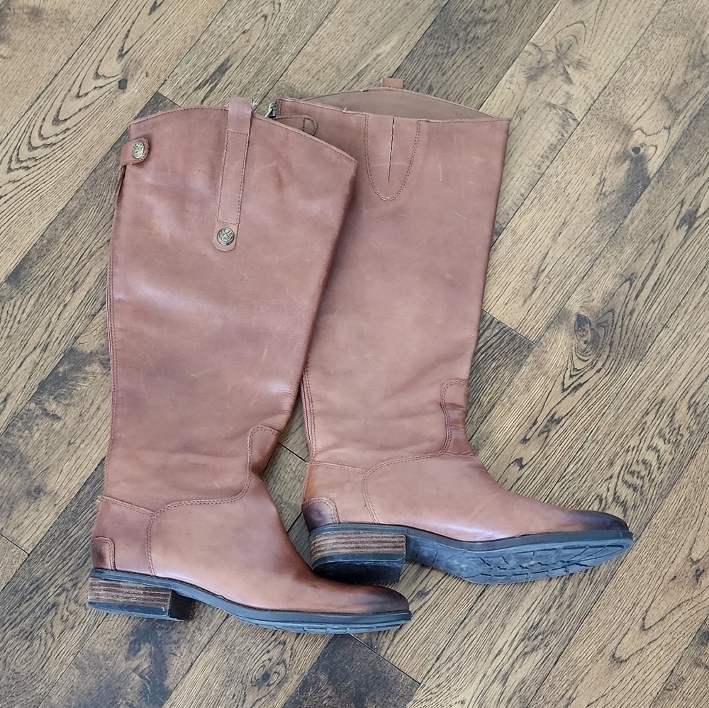 Sam Edelman Whiskey Leather Penny 2 Classic Equestrian boots size 7.5/ Euro 38